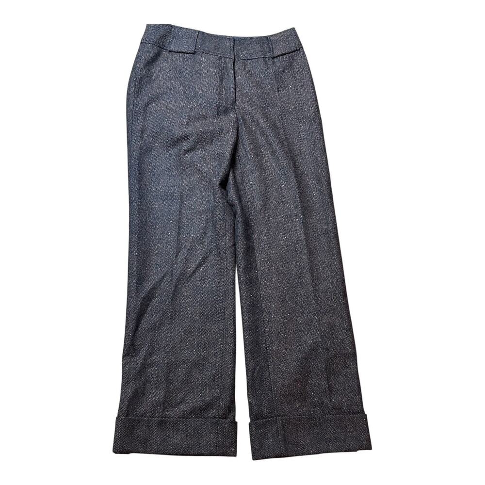 Uniform By John Paul Richard Wool Donegal Tweed‎ Grey Pants Womens Size 8, Vtg